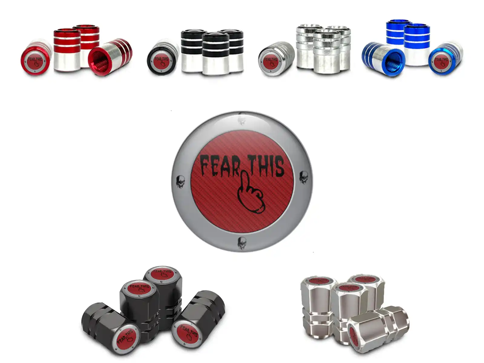 Valve Stem Covers Truck Minimal Look